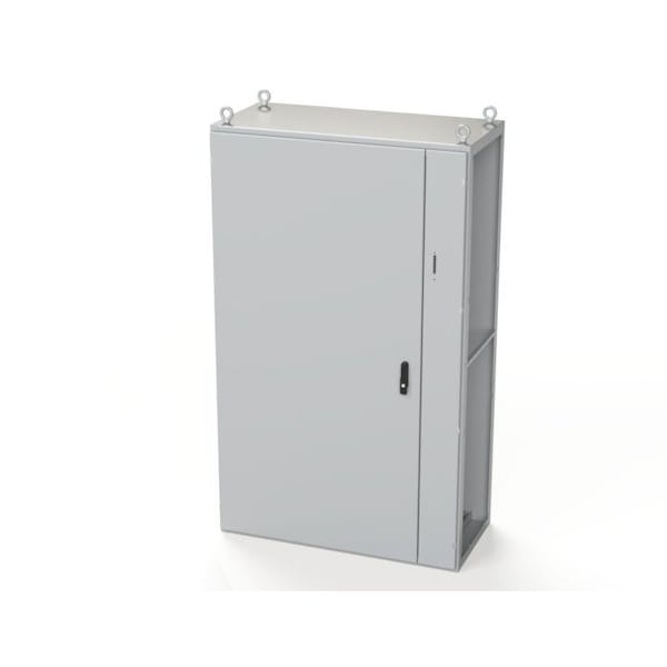 3 Point Latch with Coinproof/Padlocking Swing Handle Electrical Enclosures, 78.74 in H, 22 in D